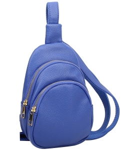 Fashion Multi Pocket Sling Bag ND124 ROYAL BLUE